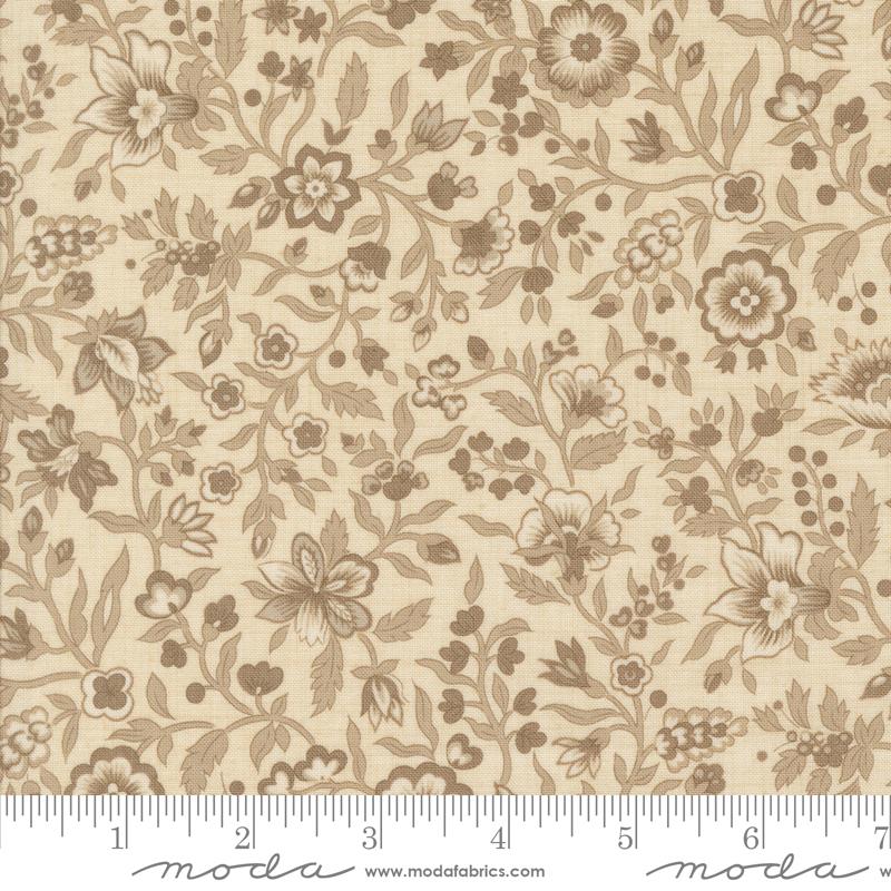 Moda Sacre Bleu Jardinage Florals Pearl Fabric