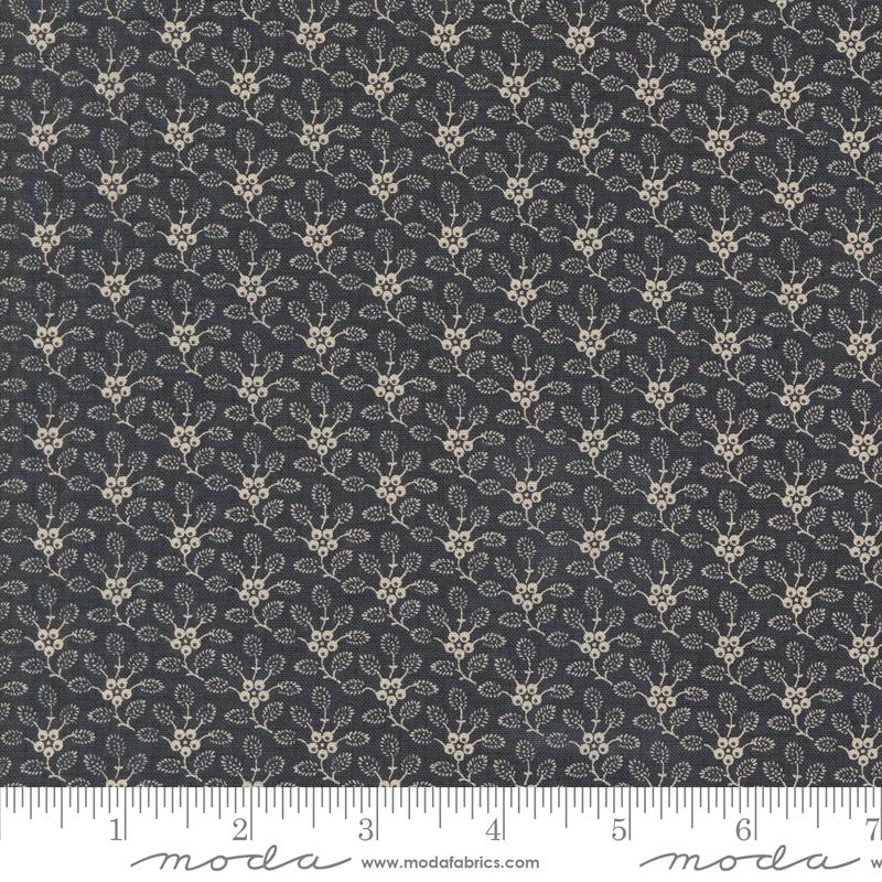 Moda Sacre Bleu Petunia Blender Indigo Fabric