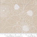 Moda Botany Floral Sketch Mochi Linen Paper Fabric