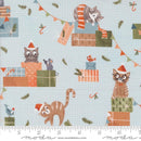 Moda Purrfect Christmas Novelty Cats Frost Fabric