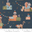 Moda Purrfect Christmas Novelty Cats Midnight Fabric