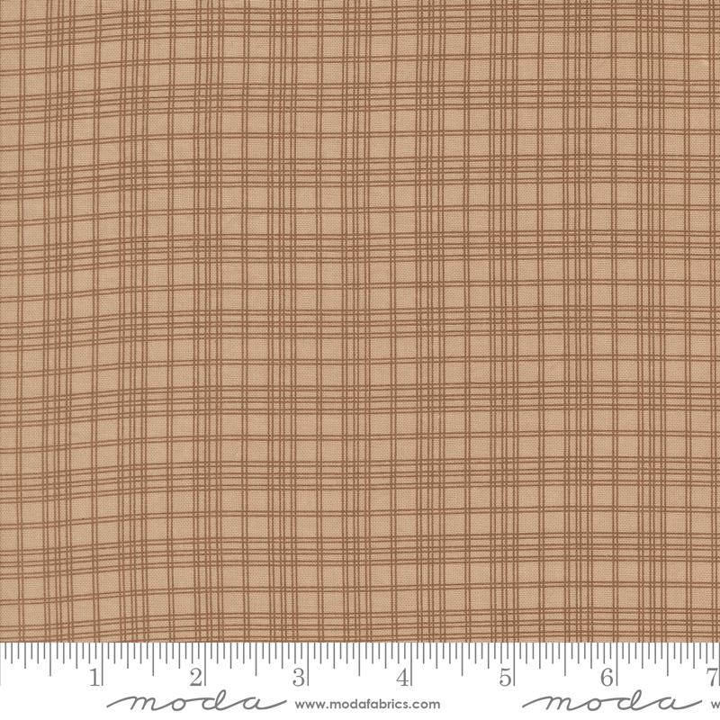 Moda Pumpkin Spice Gatherings Plaid Khaki Fabric