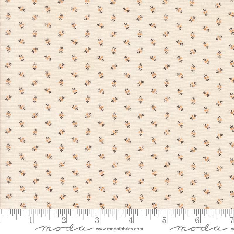 Moda Pumpkin Spice Gatherings Berry Sprig Cream Pumpkin Fabric