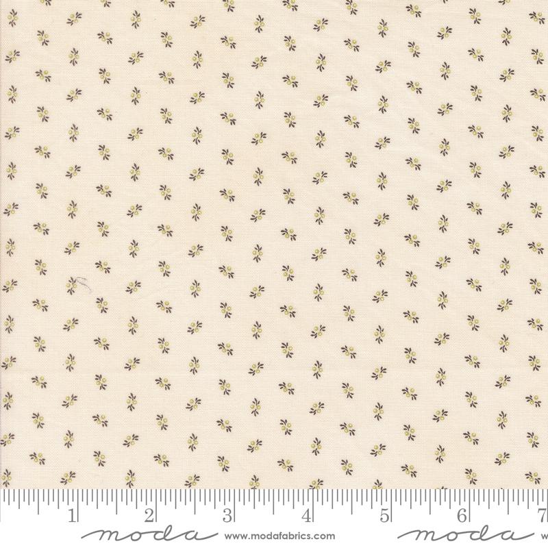 Moda Pumpkin Spice Gatherings Berry Sprig Cream Celery Fabric