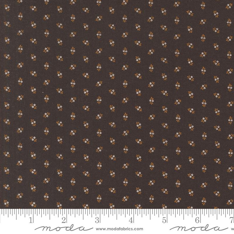 Moda Pumpkin Spice Gatherings Berry Sprig Black Dirt Fabric