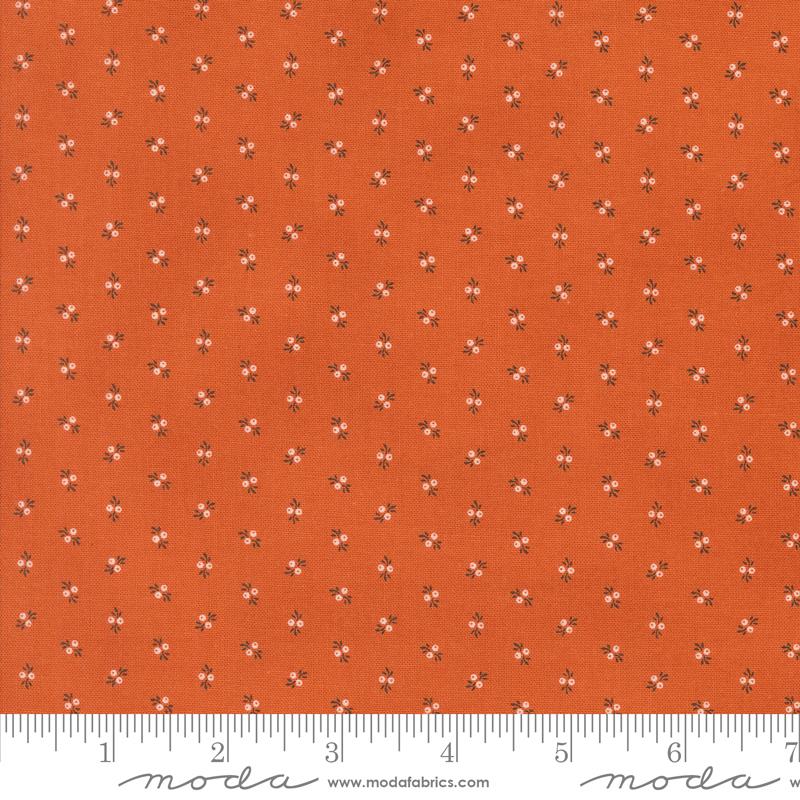 Moda Pumpkin Spice Gatherings Berry Sprig Trumpet Vine Fabric