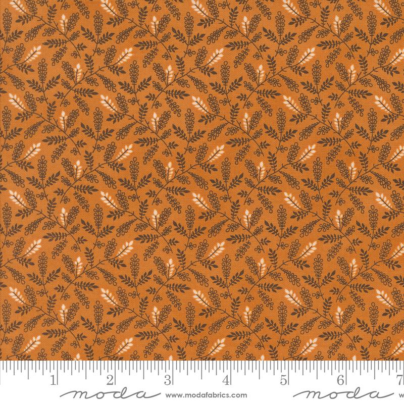 Moda Pumpkin Spice Gatherings Leaf Toss Pumpkin Fabric