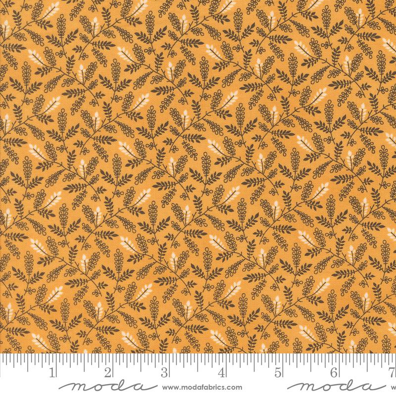 Moda Pumpkin Spice Gatherings Leaf Toss Moon Beam Fabric