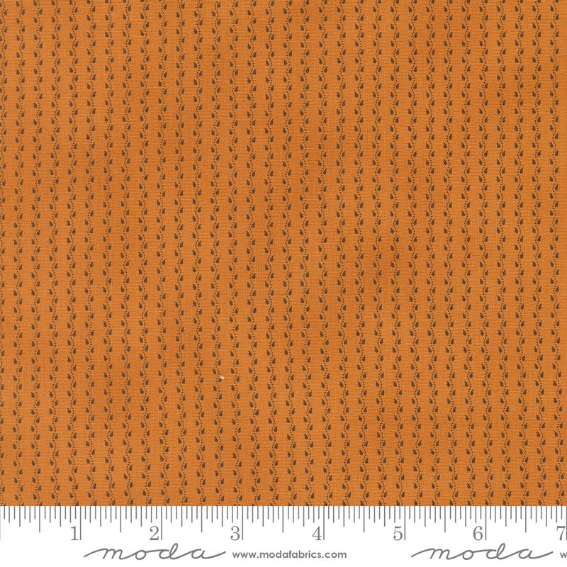 Moda Pumpkin Spice Gatherings Mini Vine Stripe Pumpkin Fabric