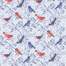 Studio E Bell Blue Birds Light Blue Bird Branches Fabric