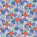 Studio E Bell Blue Birds Light Blue Medium Floral Fabric