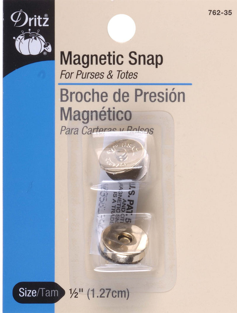 Dritz Magnetic Snap Gilt Finish 1/2 Inch