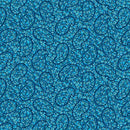 Studio E Field Of Seams Calico Paisley Denim Blue Fabric