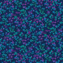 Studio E Field Of Seams Vine Blue Fuchsia Fabric