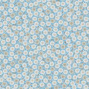 Studio E Field Of Seams Tonal Daisy Blue Tan Fabric