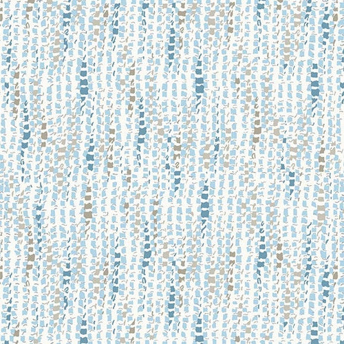 Studio E Field Of Seams Directional Texture Blue Tan Fabric