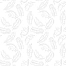 Studio E More Spaced Out Gray Feathers Fabric