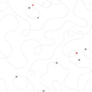 Studio E More Spaced Out Gray X Marks Fabric