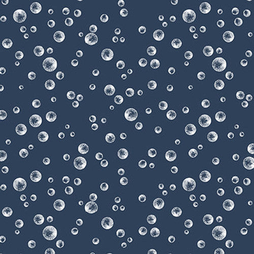 Studio E Polar Plungers Bubbles Navy Fabric