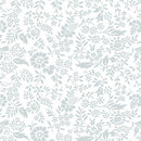 Studio E Cream And Sugar XII Leaves And Vines White On White Fabric