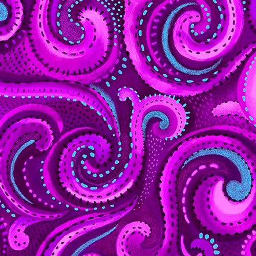 Studio E Fabrics Whirlwind Amethyst Wide Back Fabric