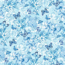 Studio E Hummingbird Messenger Hummingbird Monotone Light Blue Fabric