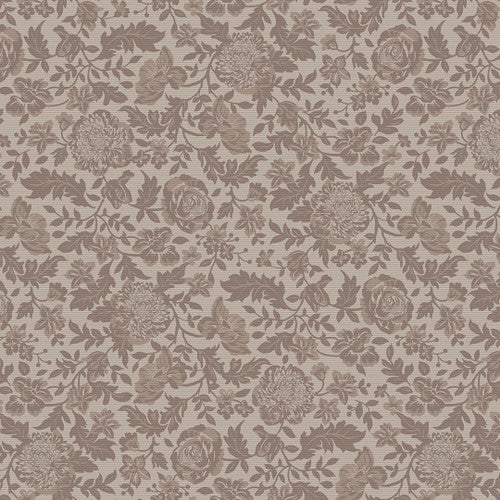 Studio E Art Of Midnight Floral Damask Taupe Fabric