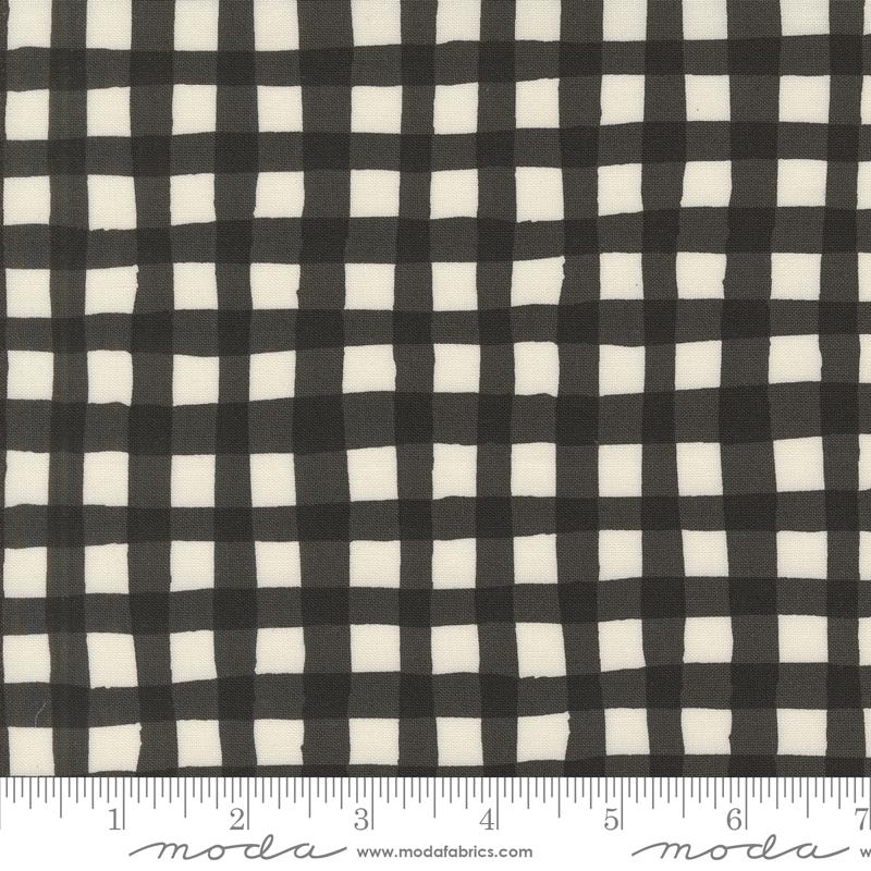 Moda Emmitt And Ivy Winter Picnic Checks Black Fabric