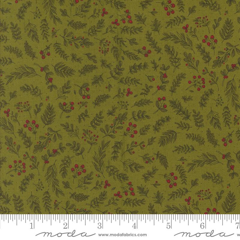 Moda Emmitt And Ivy Holly Blender Pine Fabric
