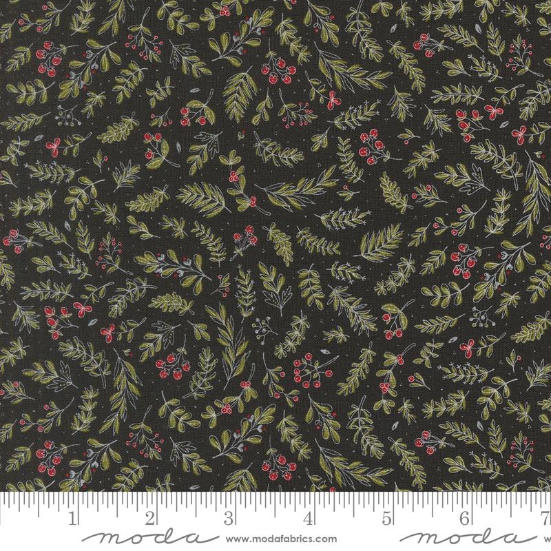 Moda Emmitt And Ivy Holly Blender Black Fabric