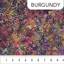 Northcott Banyan BFF's Burgundy Batik Fabric