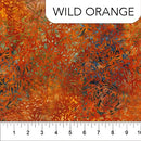 Northcott Banyan BFF's Wild Orange Batik Fabric