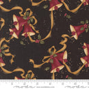 Moda A Vintage Christmas Bells Black Fabric