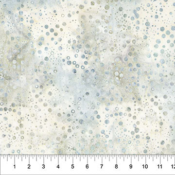 Northcott Pop Dots Silver Gray Batik Fabric