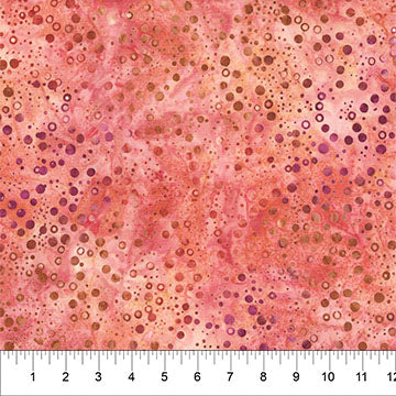 Northcott Pop Dots Blush Batik Fabric