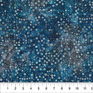 Northcott Pop Dots Indigo Batik Fabric