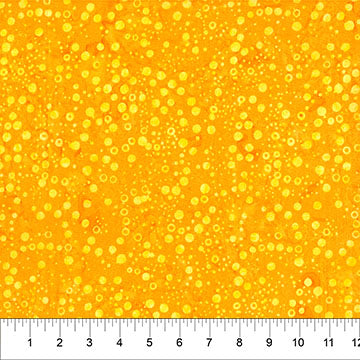 Northcott Pop Dots Sunkist Batik Fabric