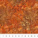 Northcott Pop Dots Rust Batik Fabric