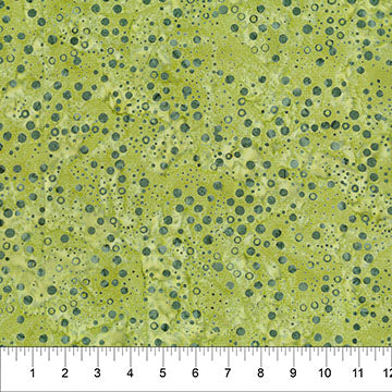 Northcott Pop Dots Pear Batik Fabric