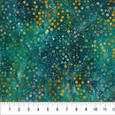 Northcott Pop Dots Marine Green Batik Fabric
