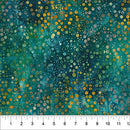 Northcott Pop Dots Marine Green Batik Fabric