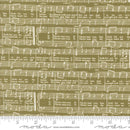 Moda Berry And Pine Christmas Oh Christmas Tree Text Sage Fabric