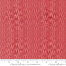Moda Berry And Pine Christmas Yule Herringbone Cranberry Fabric
