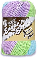 Lily Sugar N Cream Ombre Violet Stripes Yarn