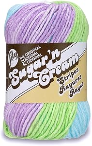 Lily Sugar N Cream Ombre Violet Stripes Yarn