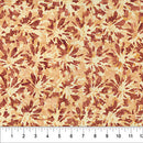 Northcott Ink And Petal Flower Brown Batik Fabric