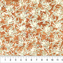 Northcott Ink And Petal Flower Pumpkin Batik Fabric