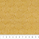 Northcott Woodblock Sunshine Yellow Batik Fabric