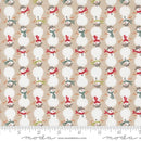 Moda Winter Friends Snowman Stripe Fog Fabric