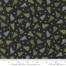 Moda Winter Friends Tossed Trees Charcoal Black Fabric